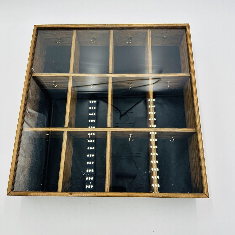 Tannery Lane Trinket Curio Glass Co Wooden Miniature Front Wall Ornament Hanging - Picture 7 of 15